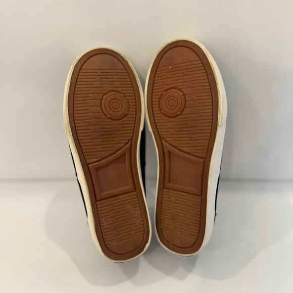 Polo Ralph Lauren Navy Blue Canvas Boat Shoes Youth Sneakers Size 3 - Picture 6 of 6